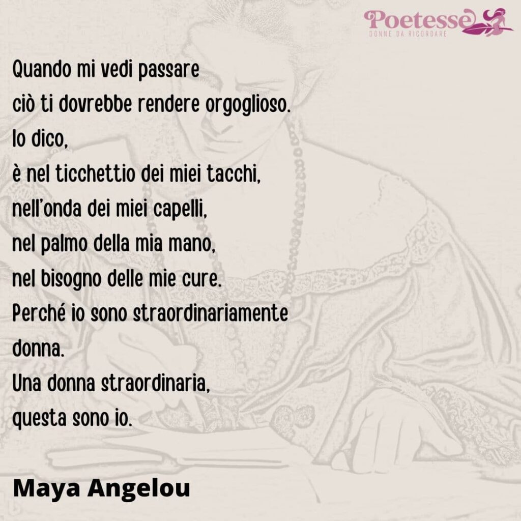maya angelou poesia donna straordinaria